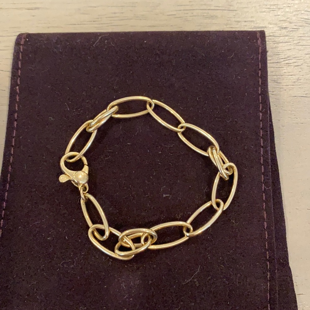 14K Gold link bracelet